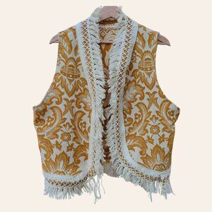 Handmade Vest | Women's Medium Home Made Stitched Secondhand Thrifted Repurposed